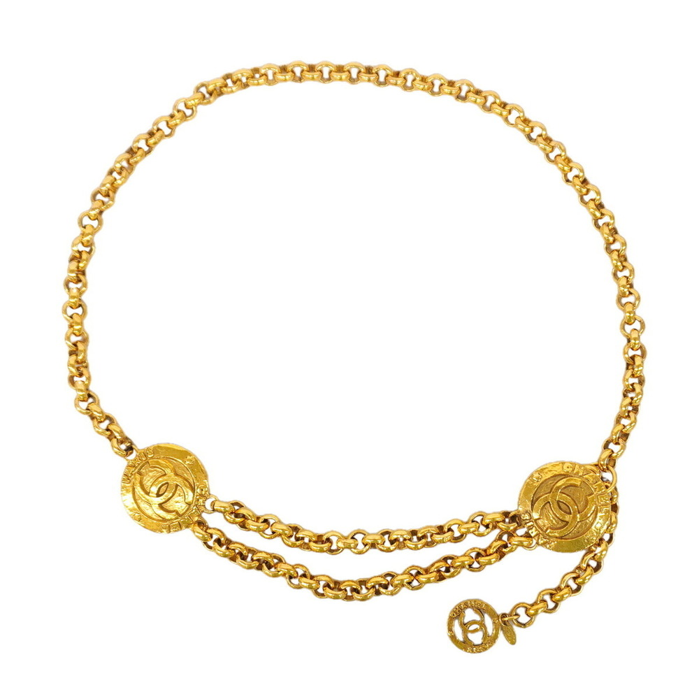 Chanel Chain Belt, Gold, Women's
